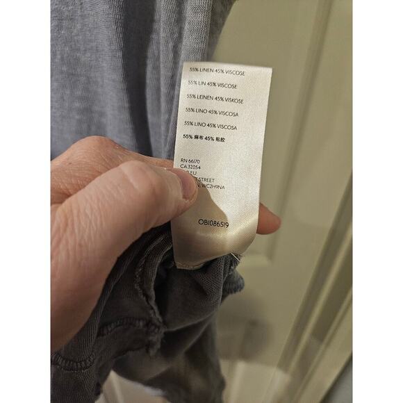 Free People‎ We the Free Under The Sun Tee in Denim Gray Womens Small Oversized - Picture 6 of 7